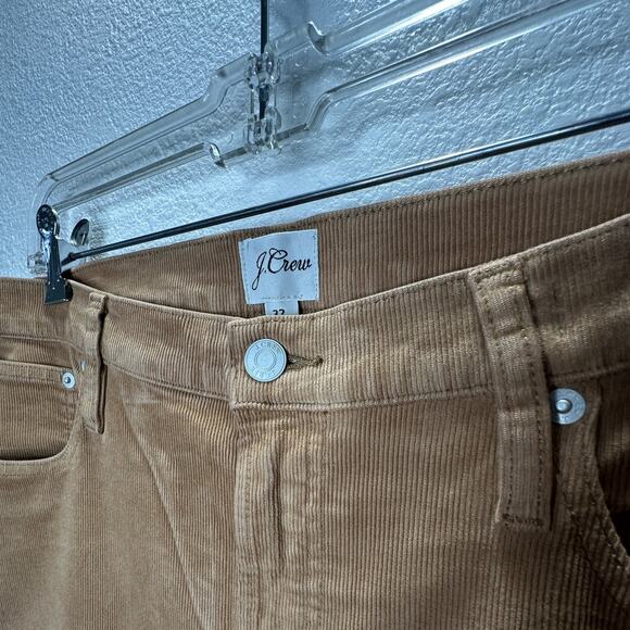 NWT J Crew Golden Brandy Vintage Slim Straight Corduroy Pants 32 / 12 - Picture 3 of 16